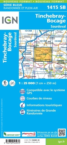 Tinchebray-Bocage, Sourdeval. 1/25 000