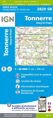 Tonnerre, Ancy-le-Franc. 1/25 000