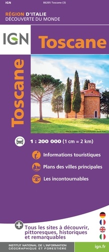 Toscane. 1/200 000  Edition 2020