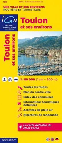  IGN - Toulon et ses environs - 1/80 000.