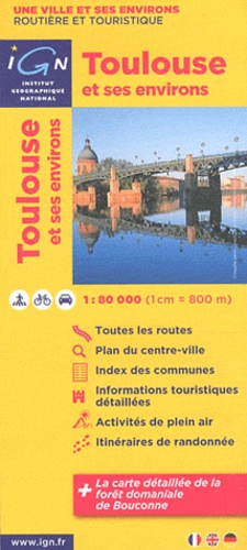  IGN - Toulouse et ses environs - 1/80 000.
