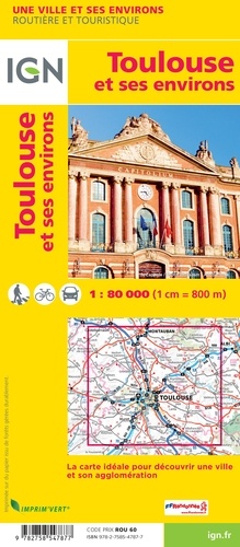 Toulouse et ses environs. 1/80 000