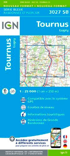 Tournus, Lugny. 1/25 000