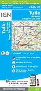  IGN - Tulle, Donzenac, Gorges de la Vézère - 1/25 000.