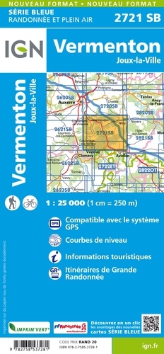 Vermenton, Joux-la-Ville. 1/25 000