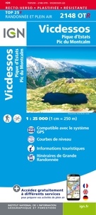  IGN - Vicdessos, Pique d'Estats, Pic du Montcalm - 1/25 000.