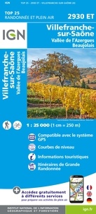 IGN - Villefranche-sur-Saône, Vallée de l'Azergues, Beaujolais - 1/25 000.