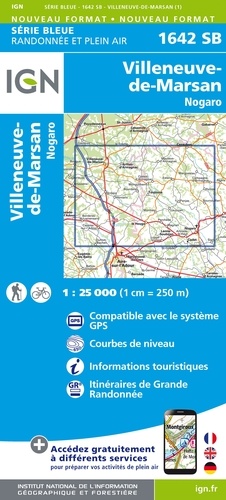 Villeneuve-de-Marsan, Nogaro. 1/25 000