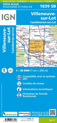Villeneuve sur Lot-Castelmoron sur Lot. 1/25000