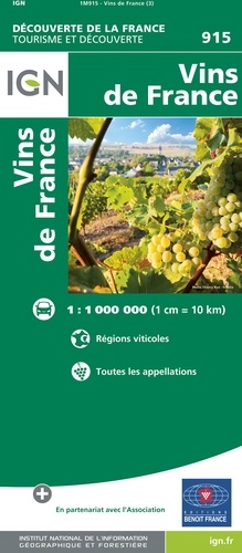 Vins de France. 1/1 000 000