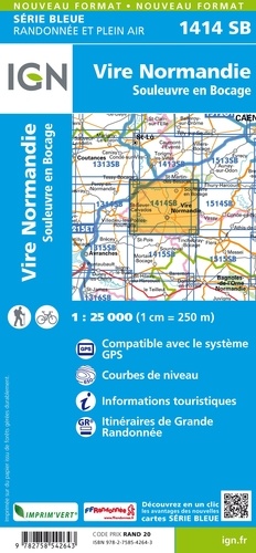 Vire St-Sever-Calvados. 1/25 000