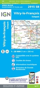  IGN - Vitry-le-François, Sompuis - 1/25 000.
