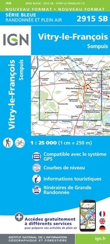 Vitry-le-François, Sompuis. 1/25 000