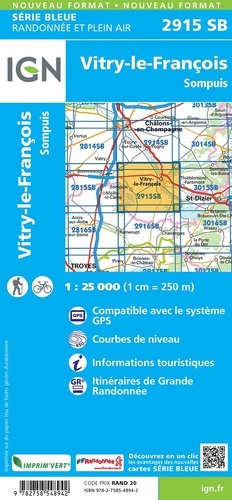 Vitry-le-François, Sompuis. 1/25 000