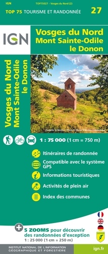 Vosges du Nord. 1/75 000