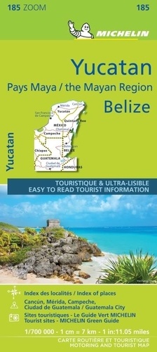  Michelin - Yucatan et Pays Maya Belize - 1/700 000.