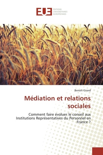 Benoît Girard - Médiation et relations sociales.
