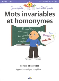 Mots invariables et homonymes