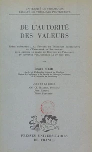 De l'autorité des valeurs