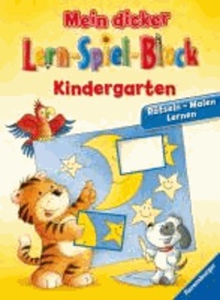 Mein dicker Lern-Spiel-Block Kindergarten - Rätseln, Malen, Lernen.