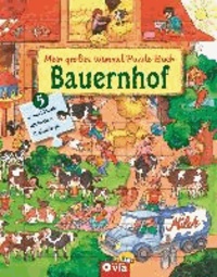 Mein großes Wimmel-Puzzle-Buch - Bauernhof - Suchen, Entdecken und Puzzeln - Für Kinder ab 4 Jahren.