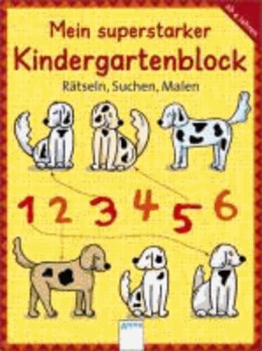 Mein superstarker Kindergartenblock - Rätseln, Suchen, Malen.