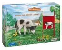 Mein Tierspielbuch: Komm mit, kleines Lamm! - Pappbilderbuch mit Schleich-Tierfigur in Spielkoffer.