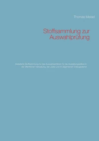Stoffsammlung zur Auswahlprüfung