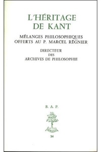 Mélanges Regnier - L'héritage de Kant.