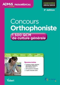 Mélanie Hoffert - Concours orthophoniste 2014-2015 - 1500 QCM de culture générale.
