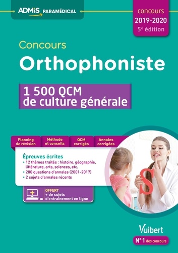 Mélanie Hoffert - Concours orthophoniste - 1 500 QCM de culture générale.