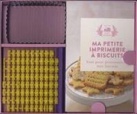 Mélanie Martin - Ma petite imprimerie à biscuits - Coffret avec 1 emporte-pièce en forme de biscuit, 1 règle de composition, 88 signes et 1 livret.
