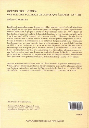 Gouverner l'Opéra. Une histoire politique de la musique à Naples, 1767-1815