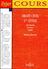 Droit Civil 1ere Annee. Introduction, Personnes, Famille
