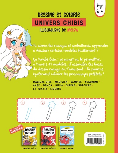 Univers chibis. Dessine et colorie