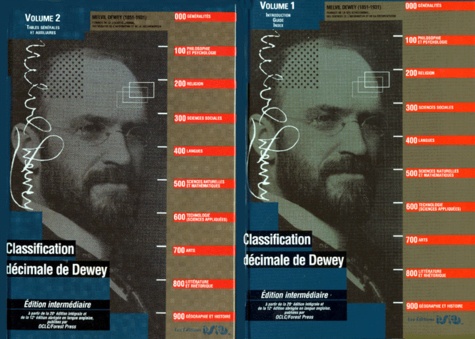 Melvil Dewey - Classification décimale Dewey et Index - 2 volumes.