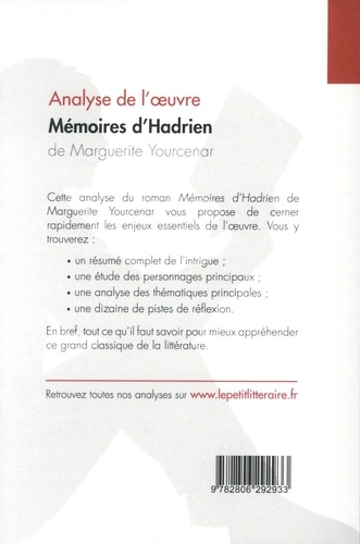 Mémoires d'Hadrien de Marguerite Yourcenar - Occasion