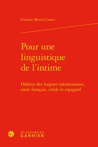 Pour une linguistique de l'intime