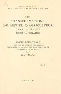 Les transformations du métier d'agriculteur dans la France contemporaine