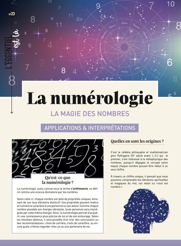  Merci les livres - La numérologie - La magie des nombres.