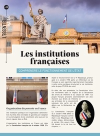  Merci les livres - Les institutions françaises - Comprendre le fonctionnement de l'état.