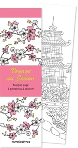  Merci les livres - Voyage au Japon - Marque-page à peindre ou à colorier.
