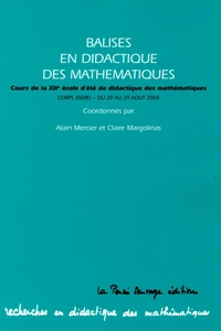 Balises en didactique des mathématiques