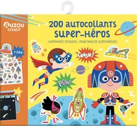 200 autocollants Super-Héros