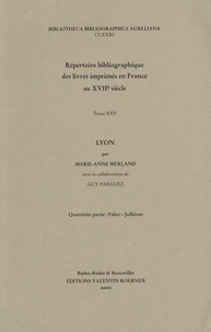 Répertoire bibliographique des livres imprimés en France au XVIIe siècle