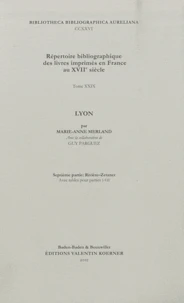 Répertoire bibliographique des livres imprimés en France au XVIIe siècle
