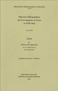 Répertoire bibliographique des livres imprimés en France au XVIIe siècle