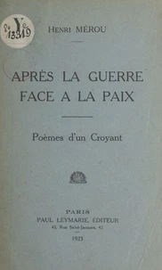 Après la guerre face à la paix