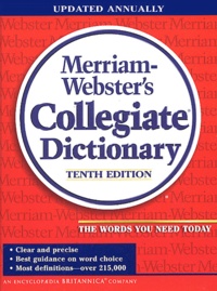  Merriam-Webster - Merriam-Webster's Collegiate Dictionary.