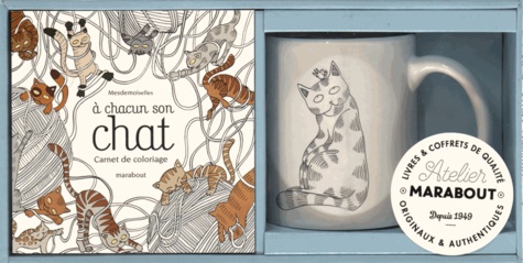  Mesdemoiselles - Pause café chatons - Avec un mug chat collector et un carnet de coloriage miniature A chacun son chat.